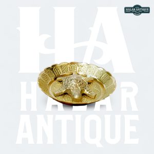 Brass Turtle and Plate for Vastu – Symbol for Good Luck